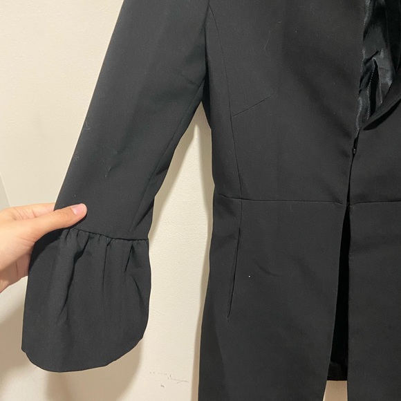 Zara Faux Pearl Bell Sleeve Frock Coat - Picture 9 of 10